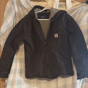 Carhartt men’s fleece inside jacketed brown super nice